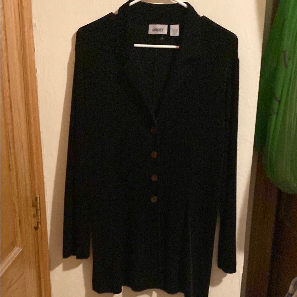 Chico's Black Button-Up Blouse